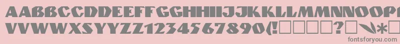 Granite Font – Gray Fonts on Pink Background