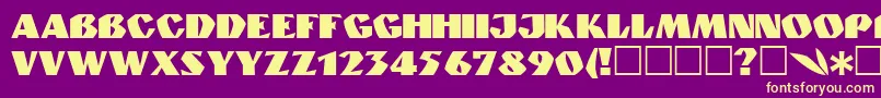 Granite Font – Yellow Fonts on Purple Background