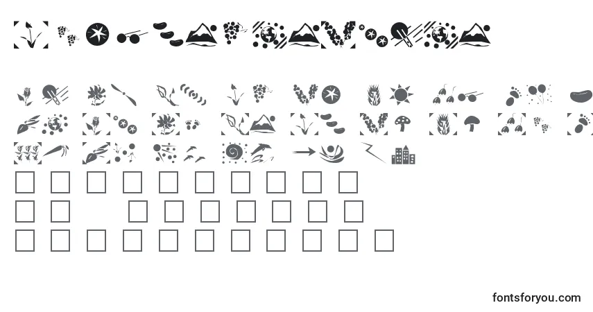OregondinPlain Font – alphabet, numbers, special characters