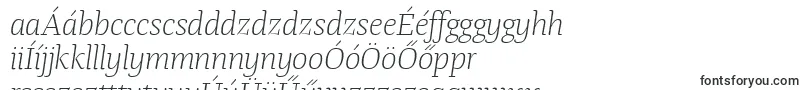 TangerserifmediumulLightitalic-fontti – unkarilaiset fontit