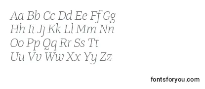 TangerserifmediumulLightitalic Font
