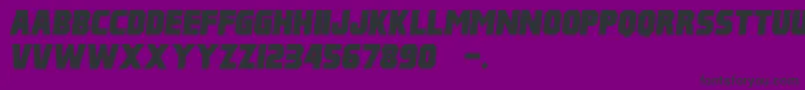 PulpFictionM54РљСѓСЂСЃРёРІ Font – Black Fonts on Purple Background
