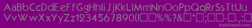 Kblフォントについての詳細 フォントKbl – 紫の背景に灰色の文字