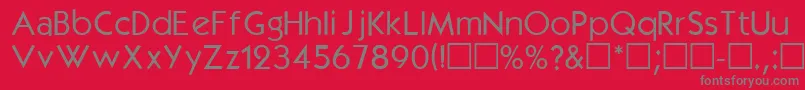 Шрифт Kbl – серые шрифты на красном фоне