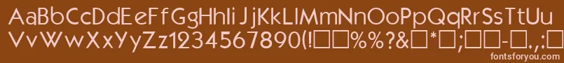 Kbl Font – Pink Fonts on Brown Background