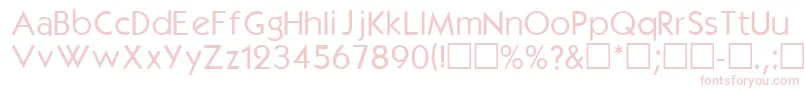 Kbl Font – Pink Fonts on White Background