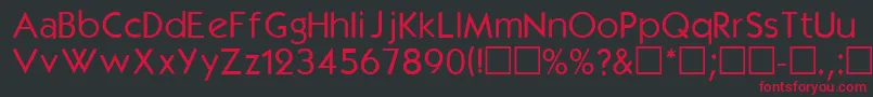 Kbl Font – Red Fonts on Black Background