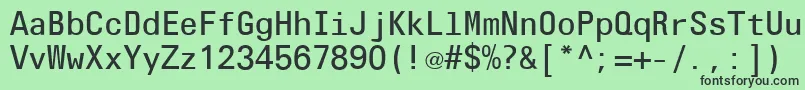OlympiaLtLight Font – Black Fonts on Green Background