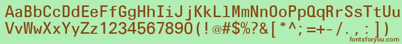 OlympiaLtLight Font – Brown Fonts on Green Background