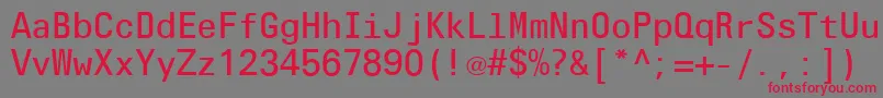 OlympiaLtLight Font – Red Fonts on Gray Background