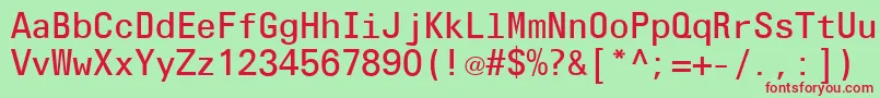 OlympiaLtLight Font – Red Fonts on Green Background
