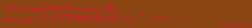 HotPink Font – Red Fonts on Brown Background