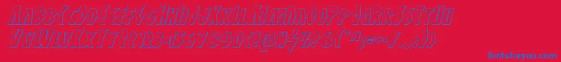 Weitere Informationen zur Antikythera3Dital-Schriftart Antikythera3Dital-Schriftart – Blaue Schriften auf rotem Hintergrund