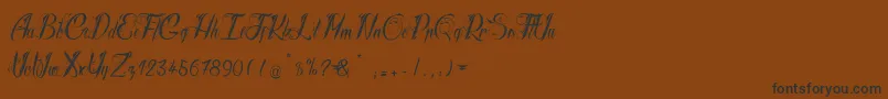 RadicalBeat Font – Black Fonts on Brown Background