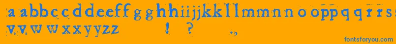 More about BaketvalleyOldFace Font BaketvalleyOldFace Font – Blue Fonts on Orange Background