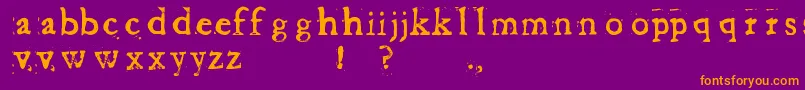 BaketvalleyOldFace Font – Orange Fonts on Purple Background