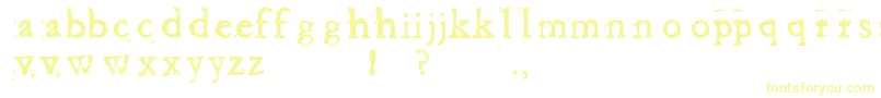 BaketvalleyOldFace Font – Yellow Fonts on White Background