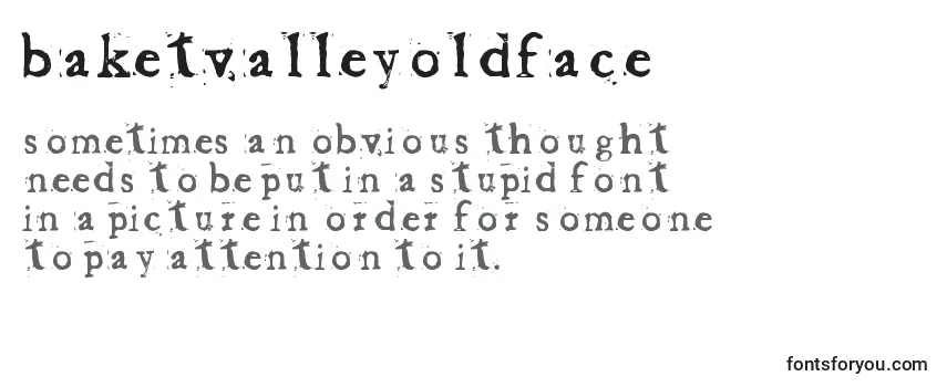 BaketvalleyOldFace Font