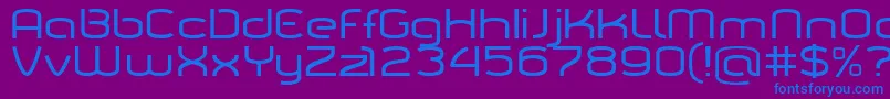 Tarpn Font – Blue Fonts on Purple Background