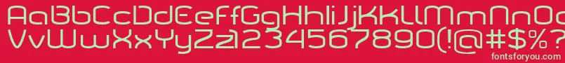 Tarpn Font – Green Fonts on Red Background