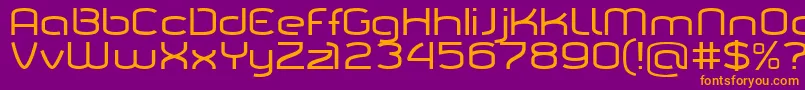 Tarpn Font – Orange Fonts on Purple Background