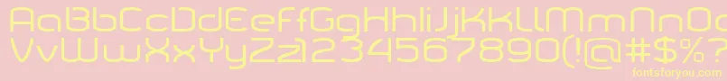 Tarpn Font – Yellow Fonts on Pink Background