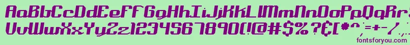 NominalBrk Font – Purple Fonts on Green Background