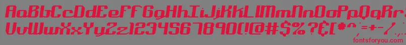 NominalBrk Font – Red Fonts on Gray Background