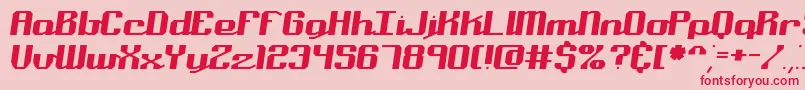 NominalBrk Font – Red Fonts on Pink Background