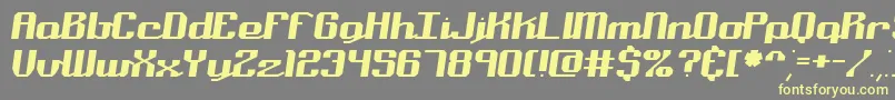 NominalBrk Font – Yellow Fonts on Gray Background