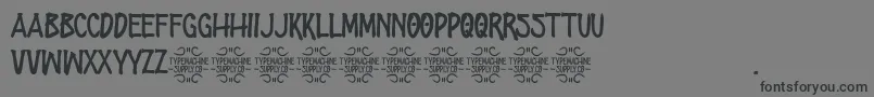ZombiesStation Font – Black Fonts on Gray Background