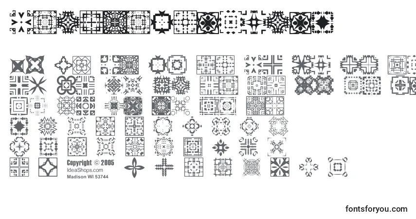 Schriftart FontcoDesigns1 – Alphabet, Zahlen, spezielle Symbole