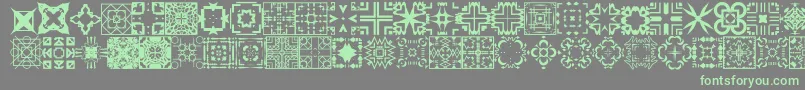 FontcoDesigns1-fontti – vihreät fontit harmaalla taustalla