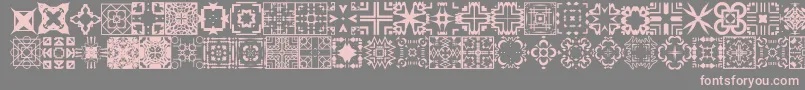 FontcoDesigns1-fontti – vaaleanpunaiset fontit harmaalla taustalla