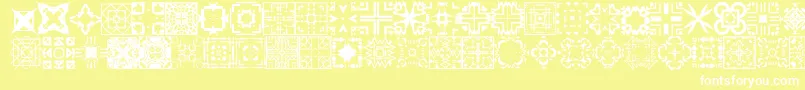 フォントFontcoDesigns1 – 黄色い背景に白い文字