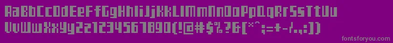 Шрифт Teletekst – серые шрифты на фиолетовом фоне