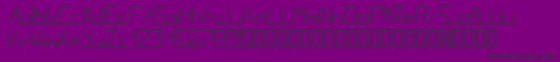 フォントAiliftle – 紫の背景に黒い文字
