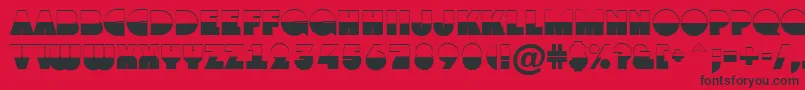 AGrotobw Font – Black Fonts on Red Background