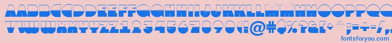 AGrotobw Font – Blue Fonts on Pink Background