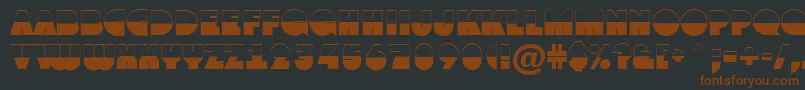 AGrotobw Font – Brown Fonts on Black Background
