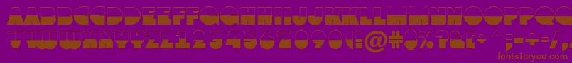 AGrotobw Font – Brown Fonts on Purple Background