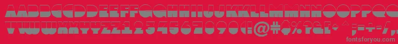 AGrotobw Font – Gray Fonts on Red Background