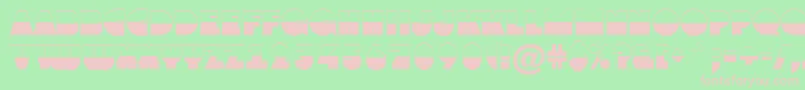 AGrotobw Font – Pink Fonts on Green Background