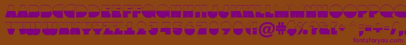 AGrotobw Font – Purple Fonts on Brown Background