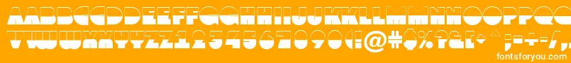AGrotobw Font – White Fonts on Orange Background