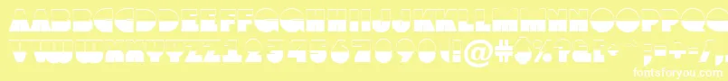 AGrotobw Font – White Fonts on Yellow Background