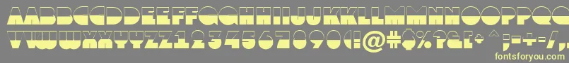 AGrotobw Font – Yellow Fonts on Gray Background