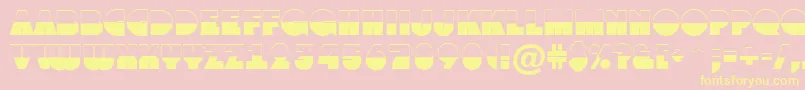 AGrotobw Font – Yellow Fonts on Pink Background