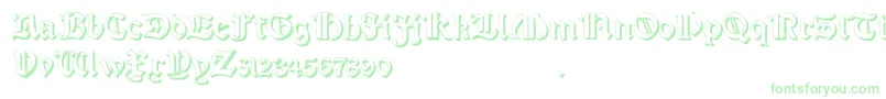 SalterioThree-Schriftart – Grüne Schriften