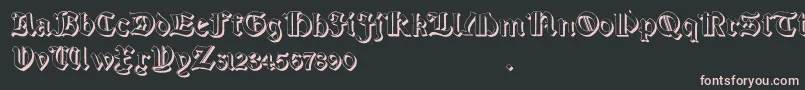 SalterioThree Font – Pink Fonts on Black Background